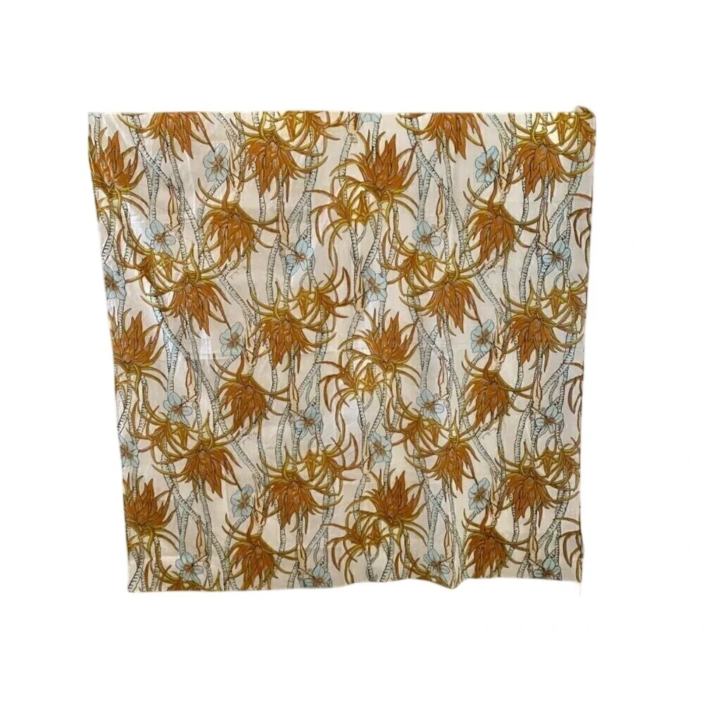 tory burch climbing‎ palms square scarf cotton 36